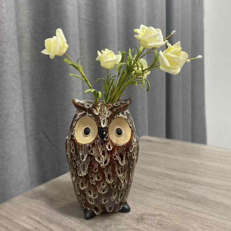 楽天市場】【LINE700円オフ】【在庫限り】BarnOwlWallVase メン