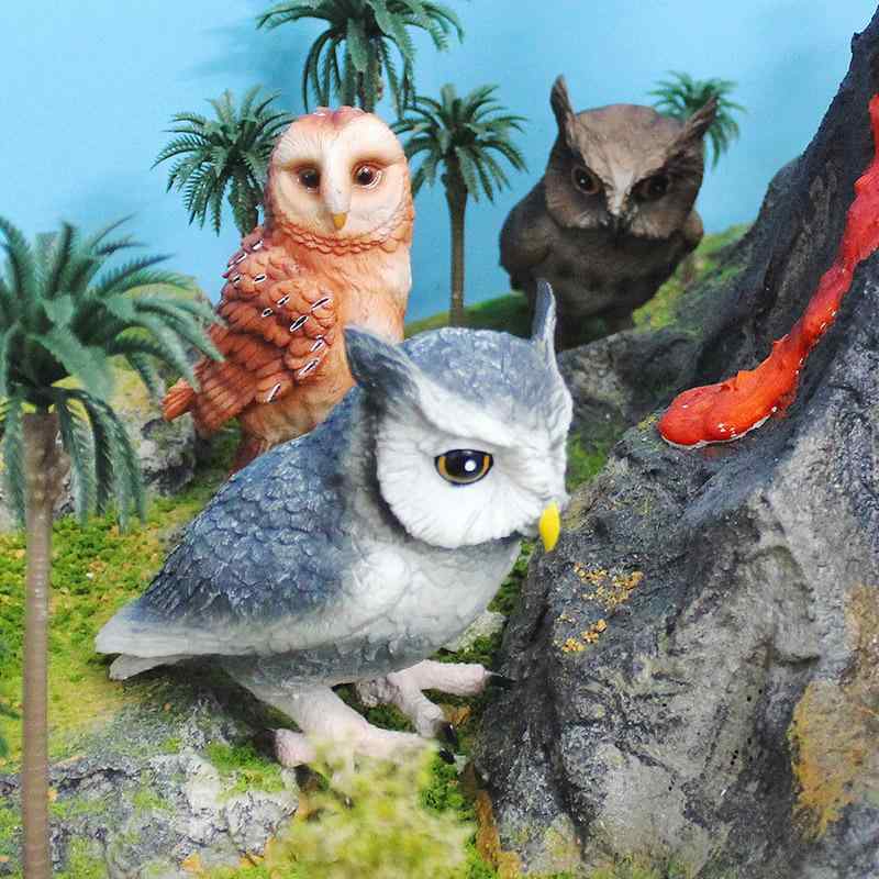 楽天市場】フクロウ オブジェ 高さ18cm ブラウン □ オブジェ