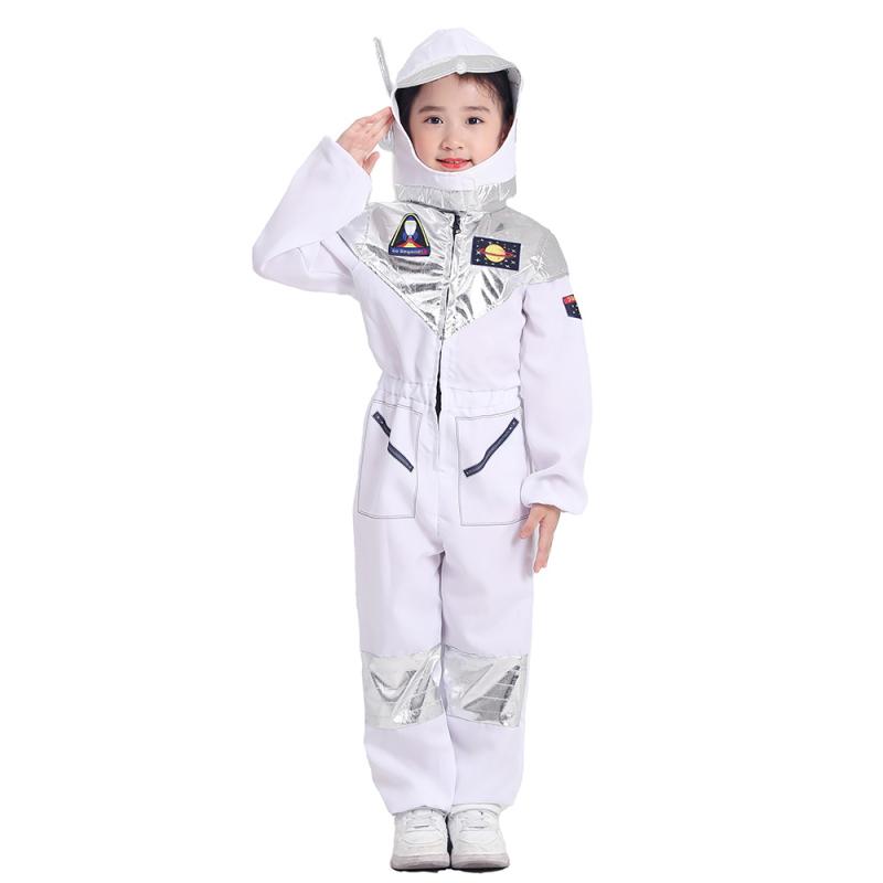 コスチューム キッズ 男の子 宇宙飛行士 宇宙服 なりきり コスプレ 衣装 ハロウィン クリスマス パーティー イベント 発表会 お遊戯会 演劇 学園祭 誕生日 ポリエステル素材 変装 舞台 記念写真