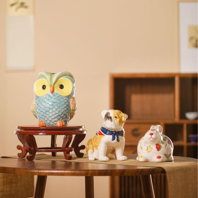 カラフルなフクロウの陶器置物 カラフルなフクロウの陶器置物 Amazon.co.jp: 信楽焼 ふくろう