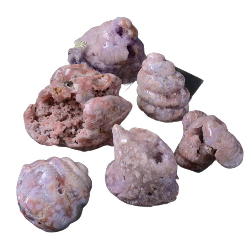 飾りつけ 生まれながら石英 桜瑪瑙 ピンクパープル 澄み切った感 毛の荒物主題 刻みつける アニマルオブジェ 手作り 一点物 室内装飾 飾りつけ 事務机 リビング 力強さ石ころ 開運 縁起物 コレクターズアイテム