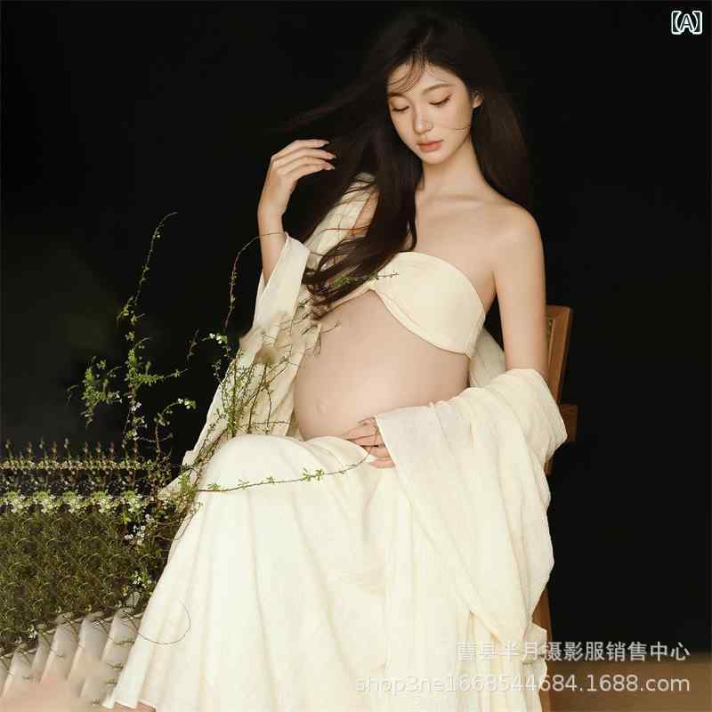 お召しもの マタニティ 妊婦 プレ御っ母さん 新中華風 瀬戸もの風 レトロ 古典派音楽 御膳上等感 雅びやか 佇まい マタニティフォト 映画化お召しもの 写真絵作業場 不死化映画化 雅びやか ポリエステル セットアップ その他-メモリアル・記念品-キッズ・ベビー・マタニティ