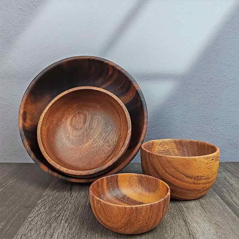 楽天市場】サラダボウル 木製 おしゃれ 大きい トレイ トレー 無垢