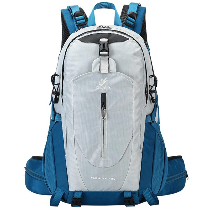 登山リュック 男女兼用 大容量 40リットル 多機能 バックパック アウトドア 登山 ハイキング トレッキング 旅行 ナイロン素材 通気性 負担軽減 軽量 背面保護 幾何学模様 キャンプ レジャー カジュアル