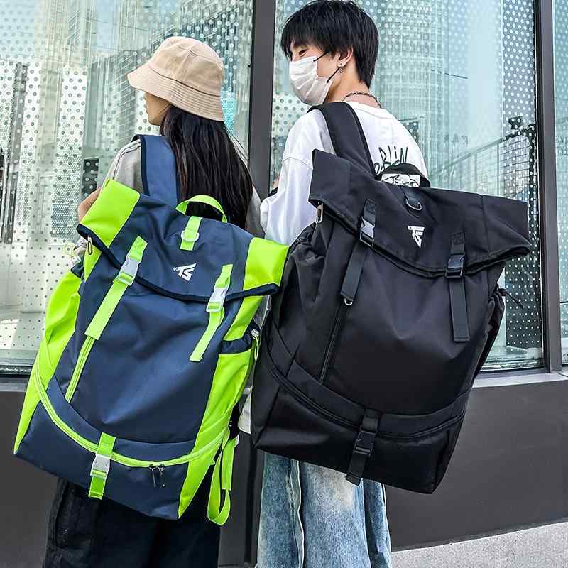 リュックサック メンズ 大容量 軽量 負担軽減 旅行 アウトドア スポーツ 普段使い 通勤通学 ストリートカジュアル オックスフォード生地 ナイロン バックパック 鞄 ブラック グレー グリーン