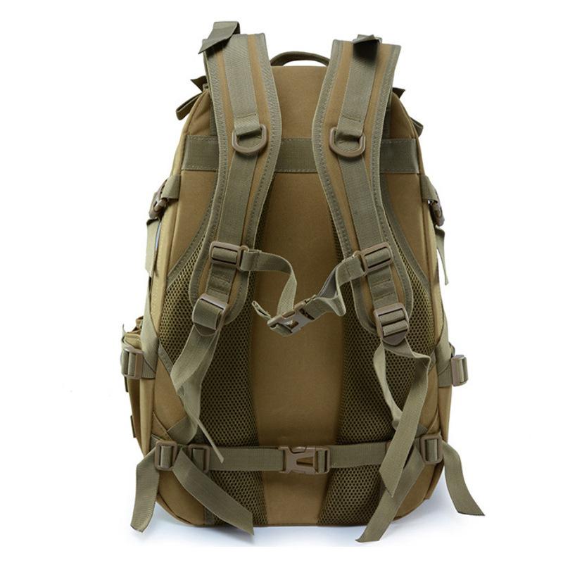 バックパック メンズ リュックサック 登山 ハイキング キャンプ 旅行 アウトドア サバイバルゲーム タクティカル 迷彩柄 大容量 超軽量 耐摩耗 オックスフォード素材 カーキ ブラック 軍用グリーン