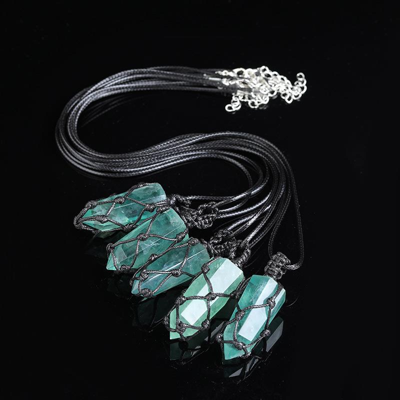 楽天市場】グリーンフローライト 両剣ポイント ペンダントトップ