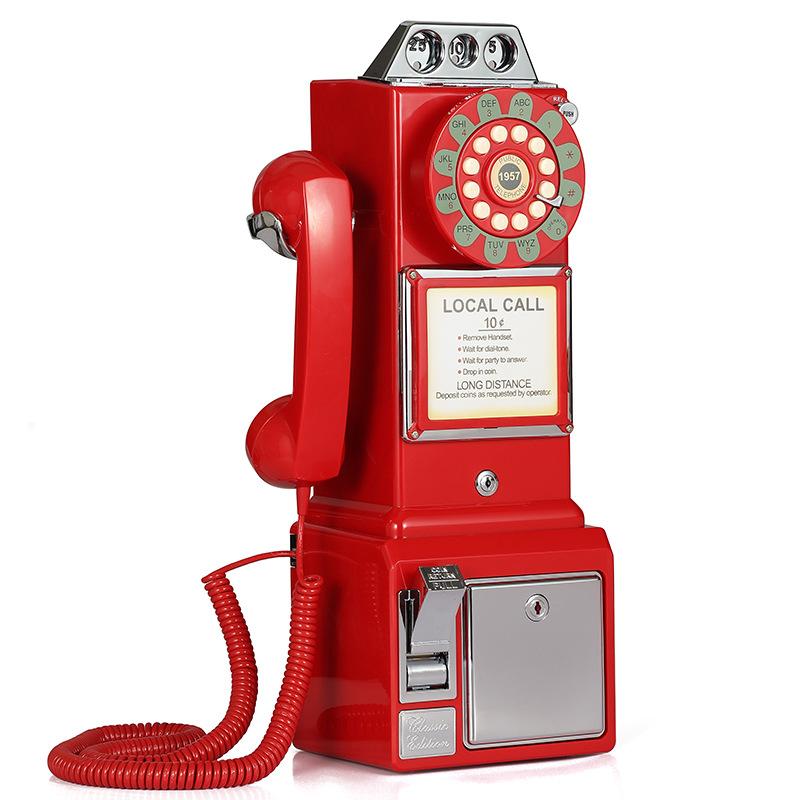 オブジェ レトロ ヴィンテージ 電話を掛ける 80年月日 懐かしの くっ付ける電話を掛ける ひな型 アンティーク 喫茶店 バス発着場 室内装飾 かざり付ける 見せびらかす 映画化 小道具 卓上 飾りつけ