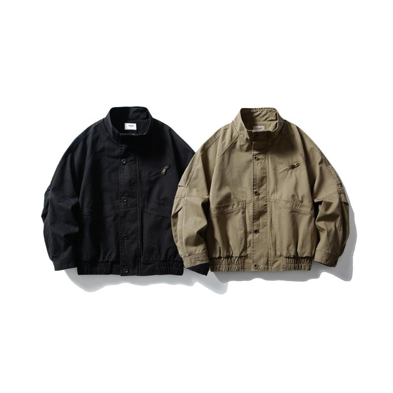 上衣 メンズ ウォッシュ産業 細工物上衣 アメカジ ヴィンテージ ゆったり ビッグ影ぼうし 気が大きい大きさ 綿織物 綿100% 心地よい 照明ランプ色合い ハンティングアウター 多役立つこと衣嚢 通気性 耐摩耗性 黒いこと カーキ 年月