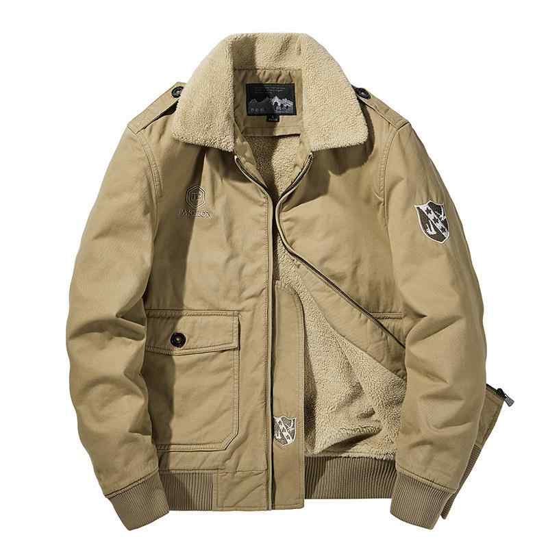 ジャケット メンズ ボア フェイクムートン 中綿入り 厚手 防寒 暖かい ワークジャケット カジュアル ビッグシルエット 綿 裏ボア 襟付き 耐久性 アウター 男性用 ルーズフィット ヴィンテージ ワッペン カーキ グリーン ダークネイビー