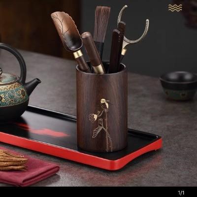 茶道具 茶道六君子 まっ黒 胡桃木 ウォール中毒者材 銅飾りつけ 功夫茶具 芸術茶器 中国茶器 紅茶儀式用 物の具 仕掛ける 茶刀 養壺筆 紅茶毛はらい 取りつくろう 検査と修理 備品 今めかしい 分かりやすい 6点 揃え