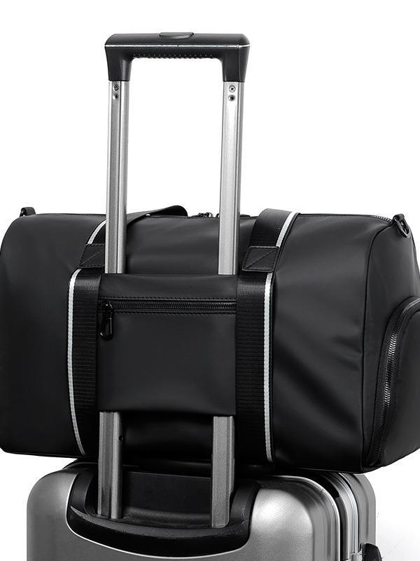 バッグ メンズ ビジネス 通勤 カジュアル 短期出張 旅行 トラベル ショルダーバッグ 手提げ 斜め掛け オックスフォード生地 大容量 通気性 ブラック グレー