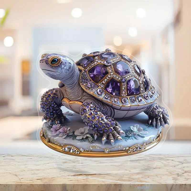 楽天市場】かわいい亀の置物 オブジェ ペーパーウェイト 手のひら