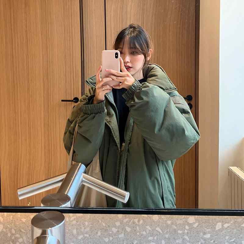 中綿ジャケット メンズ ミドル丈 ゆったり オーバーサイズ リラックスフィット 韓国風 ストリート 高級感 厚手防寒 ファスナー 襟付き 無地 冬用 タウンユース アウター|Grams店