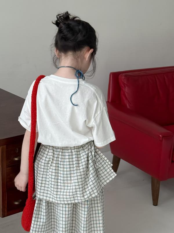 Tシャツ 女の子 キッズ 子供 ガールズ 韓国風 アルファベット柄 柄 象柄 アニマル柄 半袖 クルーネック 丸首 ゆったり オーバーサイズ ビッグシルエット 綿 コットン 吸湿速乾 夏 普段使い お出かけ 通学 かわいい