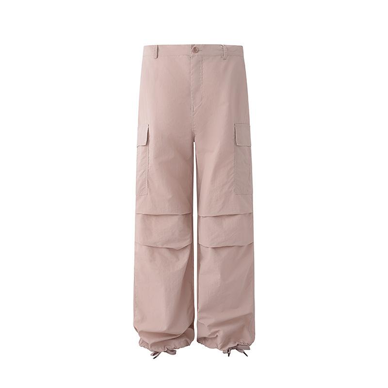 カジュアルパンツ メンズ ワークパンツ ストレート ワイドレッグ ルーズフィット ゆったり ロングパンツ フルレングス 夏 韓国風 通勤 カジュアル 綿 ミドルハイウエスト 微ストレッチ 丈夫 ポケット付き|Grams店