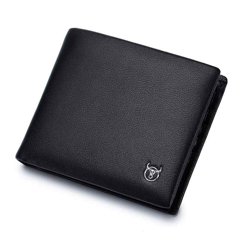 財布 メンズ ウォレット 本革 牛革 レザー 二つ折り 短財布 ショート 札入れ 高級感 シンプル モダン 無地 耐摩耗 防盗 ビジネス カジュアル 通勤 プレゼント ギフト セット