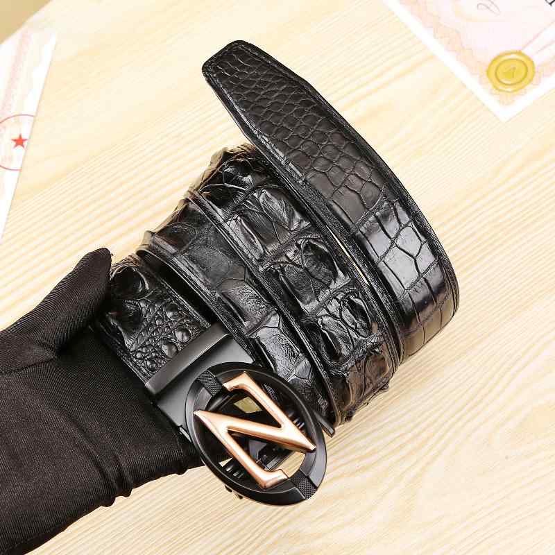 胴締め メンズ 成人男性用 クロコダイル 本革 なめし革 オート鍵を掛ける 自動小銃バックル 商行為 心地よい 通い ズボン 長さかい繕う 韓国風 御前上等感 黒 金 銀