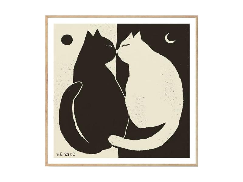 THE POSTER CLUB ポスタークラブ You and Me (50×50cm) ポスター 北欧