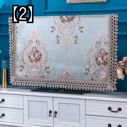 お買い得 テレビカバー 液晶 保護 Tv ダストカバー 布 おしゃれ インテリア クロス 洋風 ヨーロピアン レース 花柄 Iskisita Com Br