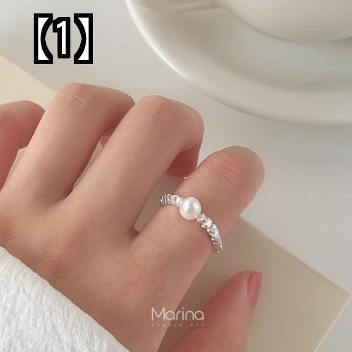パール リング 指輪 レディース アクセサリー フォーマル カジュアル デイリー おしゃれ ギフト プレゼント シルバー 淡水 トラスト