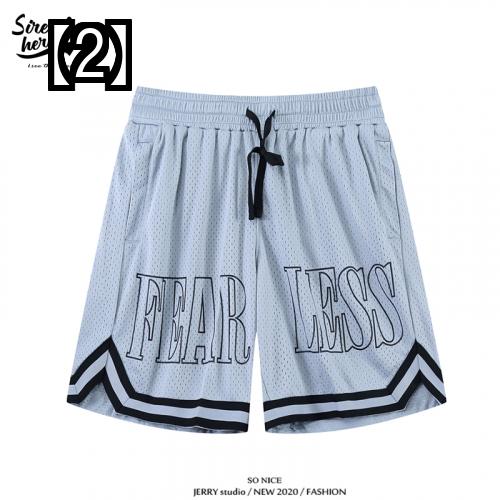 メンズ ハーフパンツ バスケットボール ストリート ゆったり 白 バスケ 