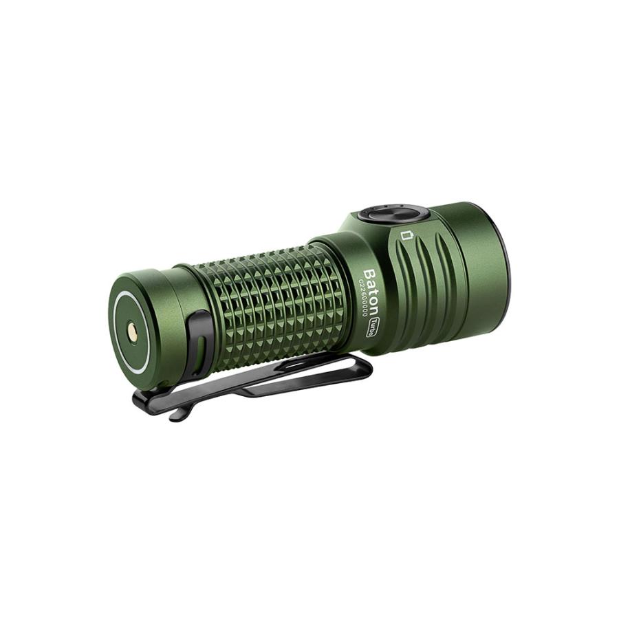 OLIGHT オー点火装置 Baton Turbo OD緑であること 長時間当て嵌める 懐中照明ランプ ハンデ点火装置 注目の的おすすめ 防災 アウトドア USB Type-C申し受ける式 置き目代わりになる店