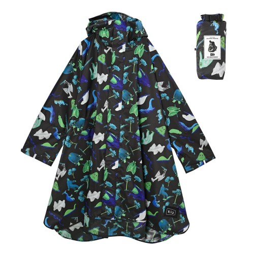 [キウ] スタンダードレインポンチョ 2ND STANDARD RAIN PONCHO - 2ND 防水 撥水 はっ水 耐水 豪雨対応 雨対策 大雨 台風 梅雨 レインコート スリーブポンチョ 雨具 雨ガッパ 雨合羽 袖付き 収納袋 ポケット おしゃれ かわいい 通勤 通学 自転車 アウトドア フェス ユニセック