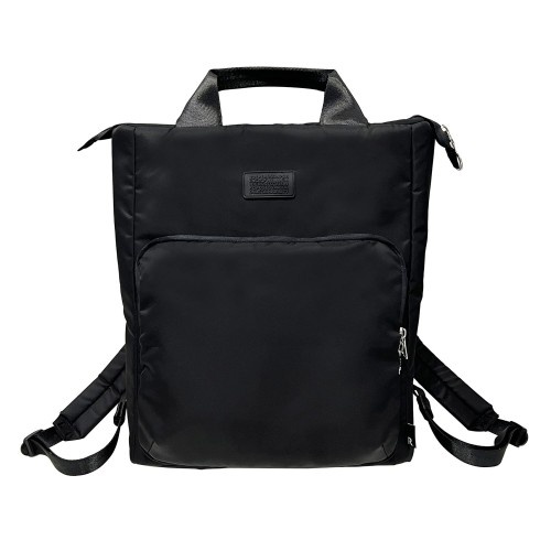 [ROOTOTE] [ルートート] 1223 万覚え帳パソコン納める部付 背嚢型 トートバッグ SN セオルー アイロ A (黒いこと)