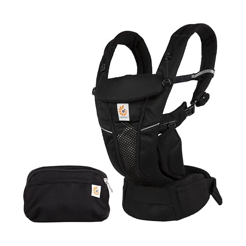 Ergobaby エルゴベビー 抱っこひも OMNI Breeze オニキスブラック 0ヶ月から36ヶ月 メッシュ素材 通気性 前向き抱き可能 新生児対応 だっこひも 出産準備 日本 CREGBCZ360PONYX