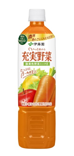 伊藤園 充実野菜 緑黄色野菜ミックス 740g×15本 エコボトル