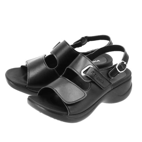 細工物サンダル リゲッタ 黒いこと 22.0-22.5糎 RW1001