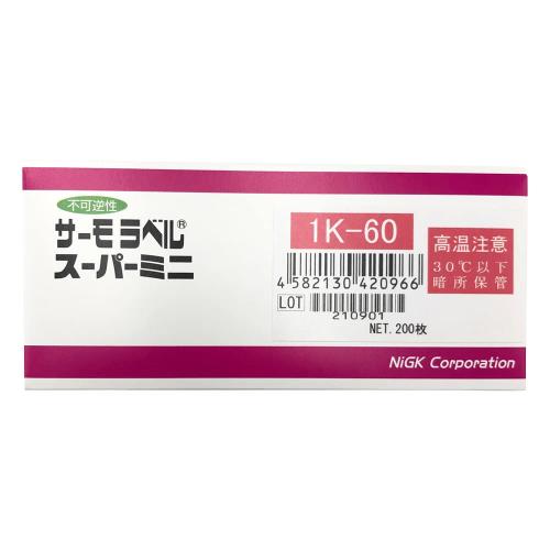 日油技研工業 サーモ付け札(R)百貨店ミニ1K (不可逆性) 1K-60 /1-4057-05
