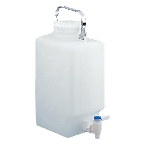 NALGENE フッ素工業水道の栓付角型瓶 9L /1-6487-01
