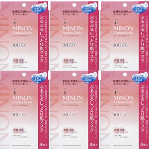 ６個ミノン アミノモイスト ぷるぷるしっとり肌恍ける 22mL×4枚入x6個(4987107616647)
