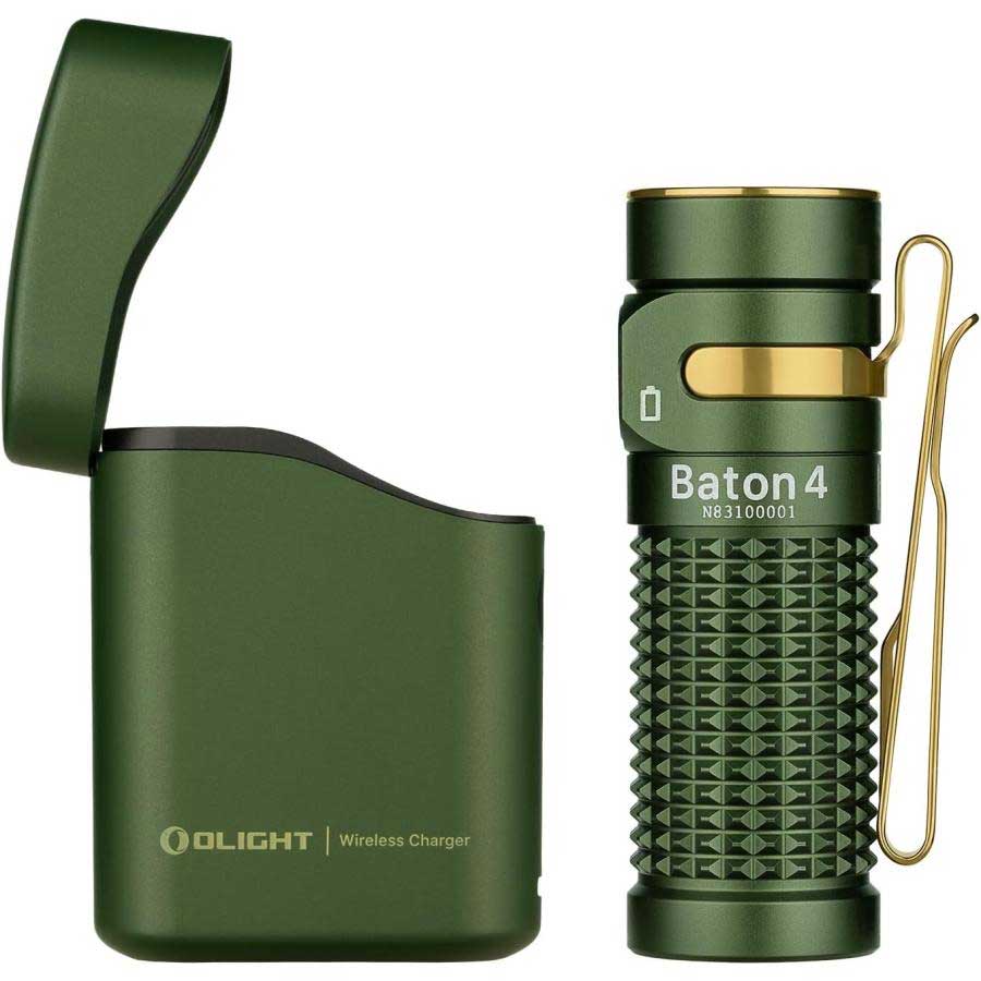 OLIGHT(オーライト) Baton 4 Kitフラッシュライト アーミーグリーン 小型 強力 無段階調光ミニledライト 正規代理店｜グラムスキー薬局　2号店