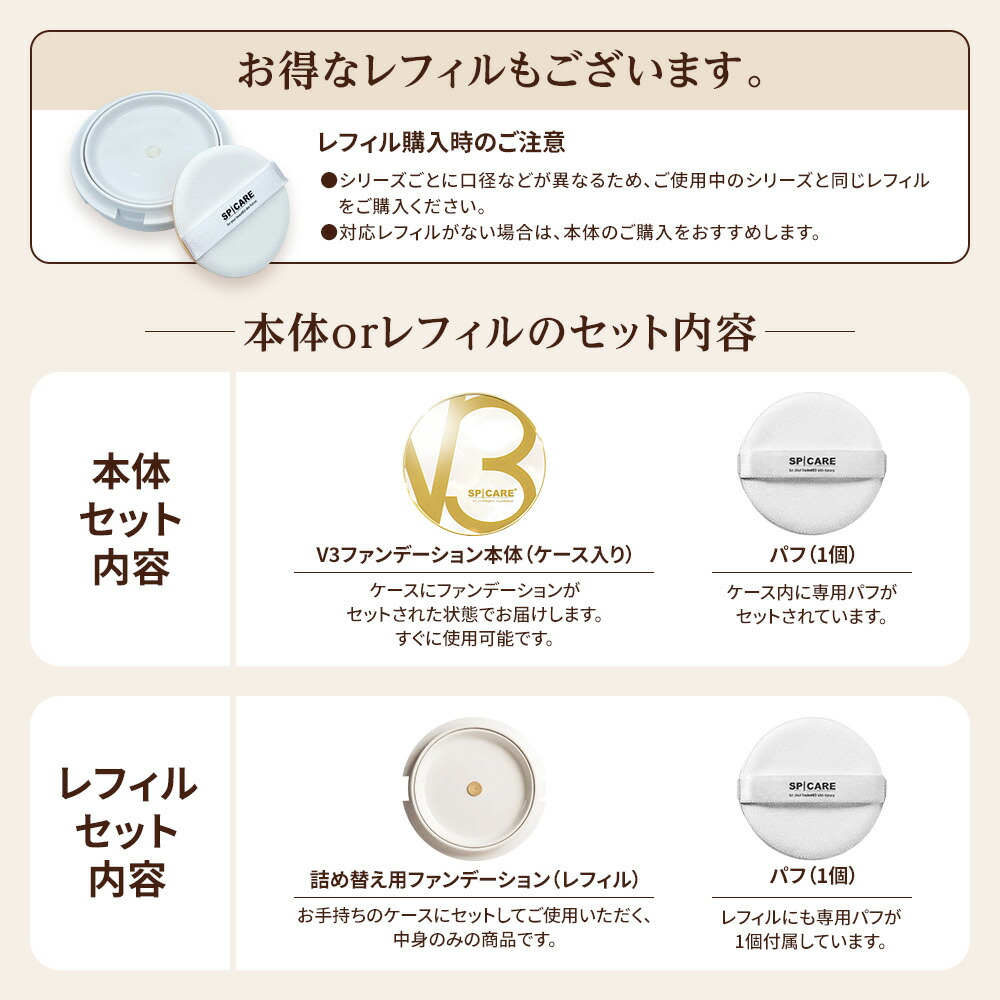 3日間限定＼50％OFF／【楽天1位獲得】〈選べる本体orレフィル〉V3 