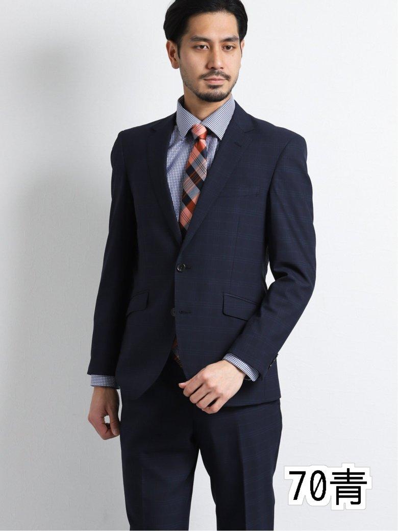 ラッピング無料 青オーバーペーン レギュラーフィット2釦2ピーススーツ ヘイク Heiq Bronze Qa