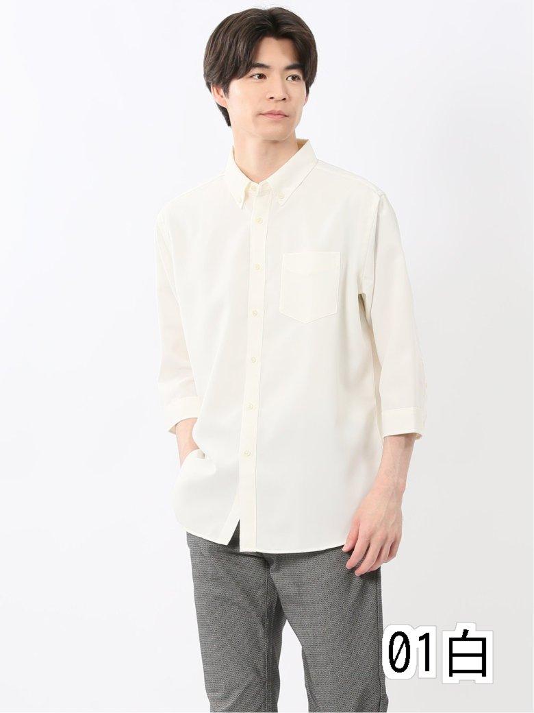 楽天市場】【CHEMISE】7分袖スーパーストレッチ☆ホワイトシャツ