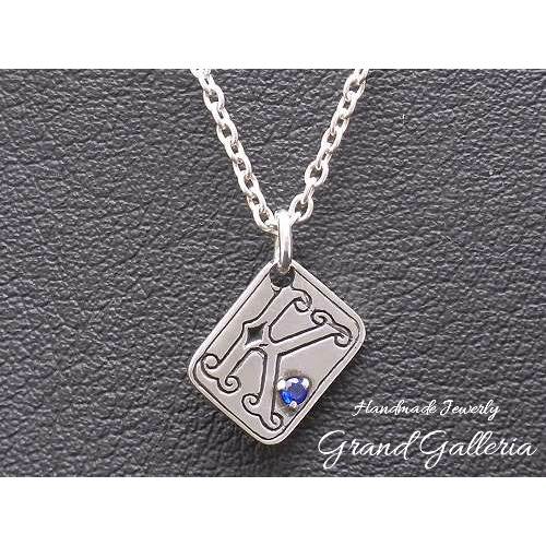 シルバー アルファベットモチーフ ネックレス ステンレス イニシャルネックレス ぷっくり アルファベットネックレス