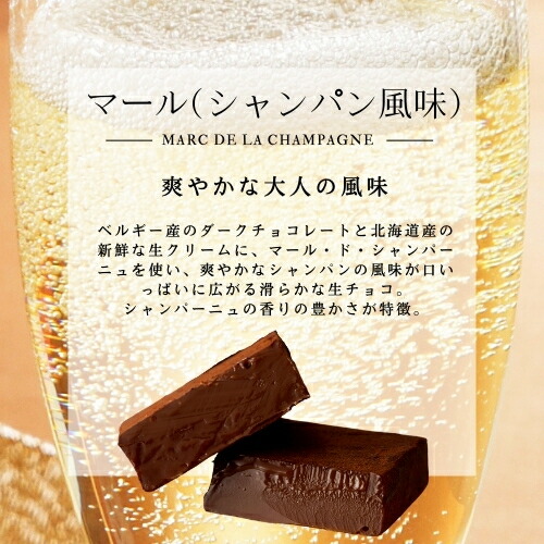 楽天市場 お歳暮早割クーポン配布中 食べ比べ 2箱セット 生チョコ 8個入 マール シャンパン風味 ミルク 各1箱 チョコレートお菓子 プレゼント 3000円 送料無料 プチ ギフト プレゼント チョコ おしゃれ 高級 贅沢 お取り寄せ ベルギーチョコレート グラン