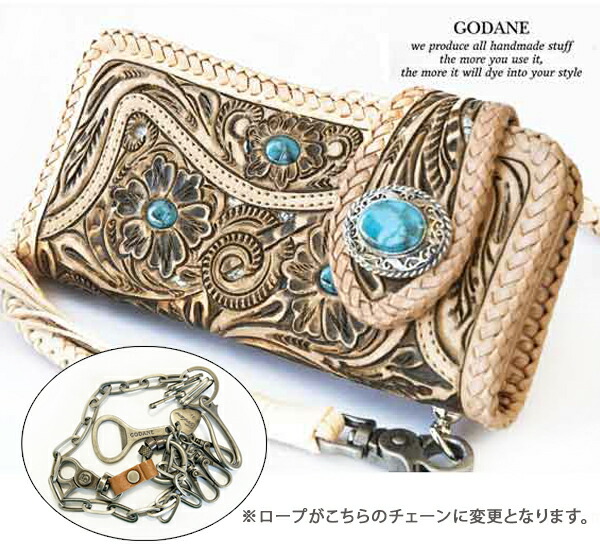 楽天市場】ゴダン 財布 長財布 GODANE ハンドメイド カイマン