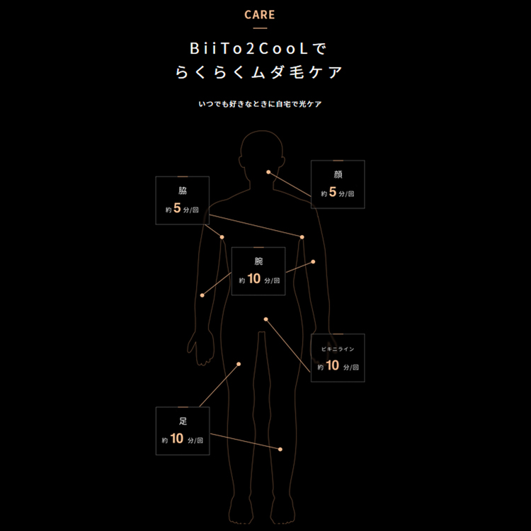 ポイント2倍 正規品 BiiTo2CooL 家庭用光美容器 脱毛器 ビートツー