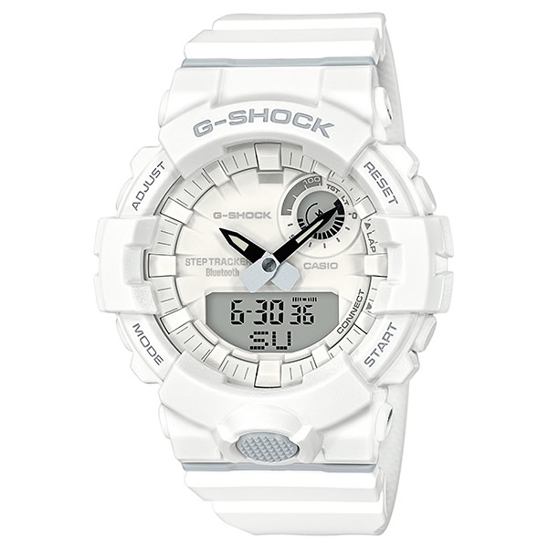 CASIO  カシオ  G-SHOCK Gショック　G-SQUAD スマートフォンリンク ランニング 白 ホワイト GBA-800-7AER メンズ 海外モデル  メンズ腕時計  メンズウォッチ  並行輸入品  国内品番：GBA-800-7AJF