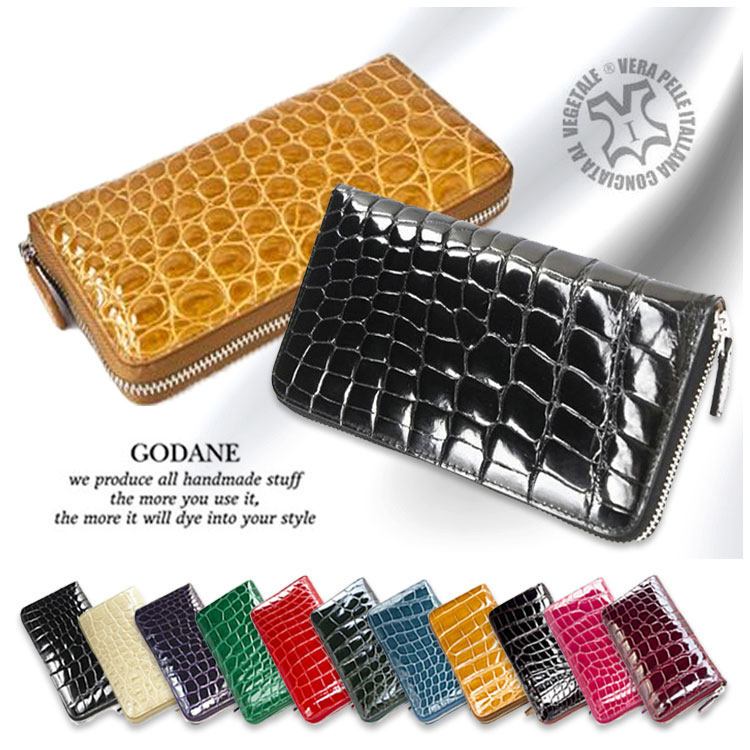GODANE ゴダン定め事売りわたす代わりになる店 最御前上等 シャムクロコ ラウンドチャック 金入れ spcw81275 camel 駱駝  一枚革 特性お墨付き付 差し上げ物 生まれ落ちる日差し上げ物 父の日 ウォレット 天赦日 一粒万倍日