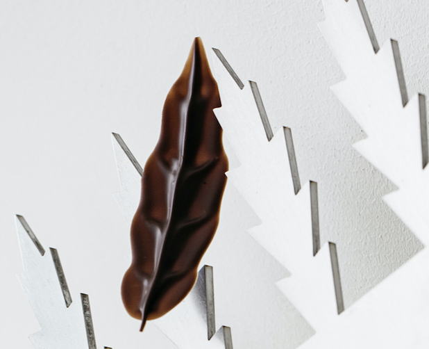 FRANK HAASNOOT真っ正直・ハースヌート 飾りつけ黒茶用物の具 Petal comb  (L)刃部（80ｘ21粍）全幅250粍