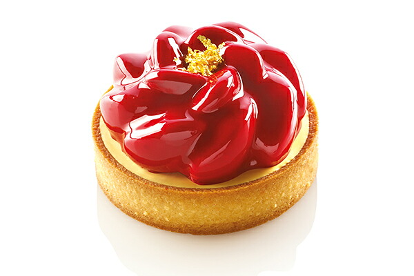 kit tarte ring Fleur80mm キットタルトリング　フルール(いちご・イチゴ)8cm【kt fleur80】シリコン型silikomartシリコマート｜自由が丘グランシェフ 店