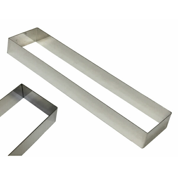 楽天市場】角 セルクル型 18cm × 7cm × 高さ5cm 18-8 ステンレス