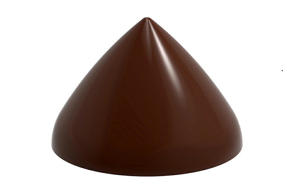 黒茶型cw1974 ChocolateWorld うつり変わり円錐(差しわたし27粍,6g):全長275ｘ135粍 お菓子・パン型-調理器具・製菓器具