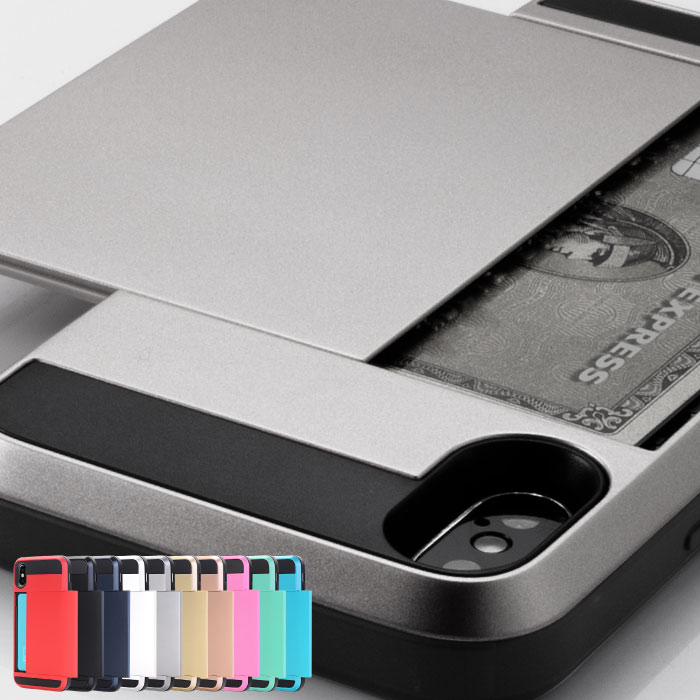 iPhone16e ケース iPhone16 iPhone15 iPhone14 iPhone13 Pro iPhone SE 第3世代 第2世代 iPhone12 カード収納 カード 背面 iPhone8 iPhone11 スマホケース mini XR XS Max カードケース スライド式 SE2 SE3 iPhoneケース メンズ カバー シンプル カードホルダー 耐衝撃